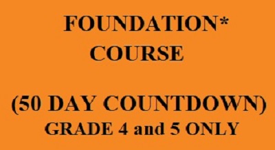 Foundation* Revision Course